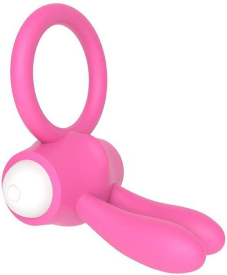 Lovetoy My First Power Clit Cockring Rabbit Vibrant Inel Cock Pink LV1422