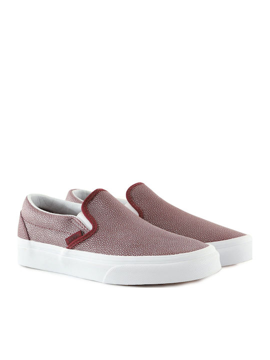 Vans Classic Παιδικά Sneakers Slip-on Μπορντό