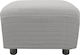 Mc Decor Akari Elastic Cover for Stool Grey Light 50x50cm 1pcs MCL.EL.AKARI.SK GKRI ANOIXTO