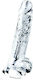 Lovetoy Flawless Realistic Dildo With Scrotum And Suction Cup Transparent 19cm
