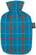 Fashy 6536 Hot Water Bottle with Cover Blue/Red...