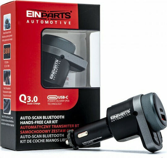 Einparts FM Transmitter Αυτοκινήτου με USB / Bluetooth / AUX