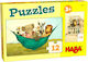 Παιδικό Puzzle Ο Udo το Λιοντάρι και οι Φίλοι του για 3+ Ετών 12pcs Haba