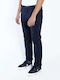 Herrenhose Chinos Reguläre Passform Marineblaue