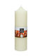Kaemingk Christmas White Candle 25x7.5cm