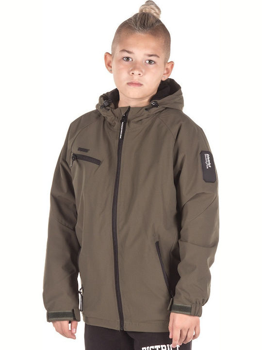 Kids' Casual Jacket Long with Hood Khaki