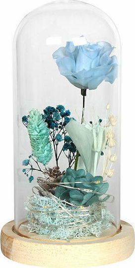 Keskor Dekorative Lampe Unendliche Rose Blau