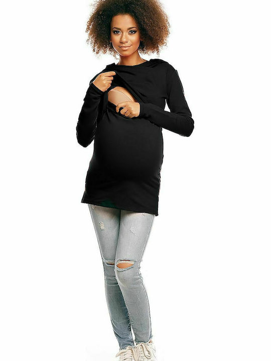 PeeKaBoo 1473 Sweatshirt Schwangerschafts-Tops Schwarz 84463