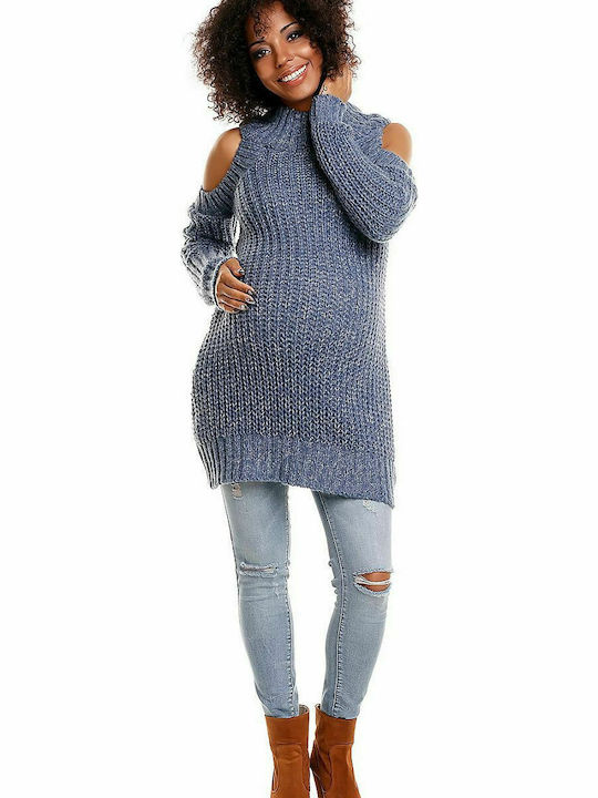 PeeKaBoo 30040C Pullover Schwangerschafts-Tops Blau 84340