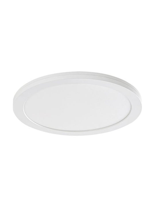 Rabalux Sonnet Κλασική Μεταλλική Πλαφονιέρα Οροφής με Ενσωματωμένο LED σε Λευκό χρώμα 22.5cm