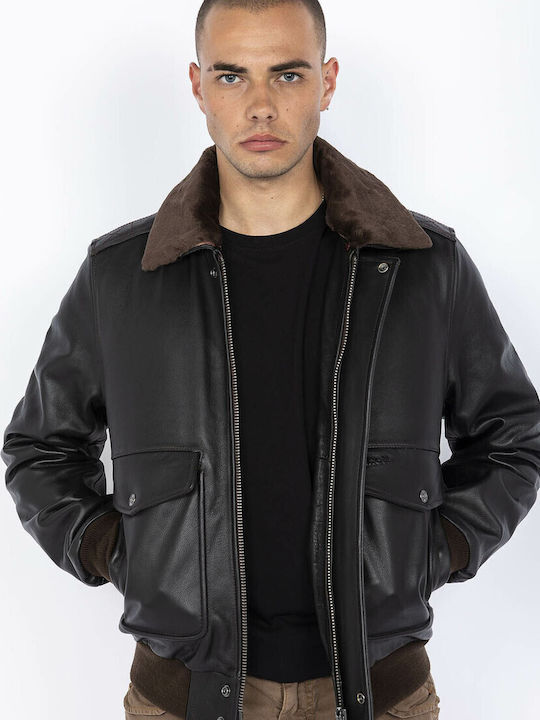 Schott NYC Vintage A-2 Leather Winter Jacket Vintage Brown LC5331X