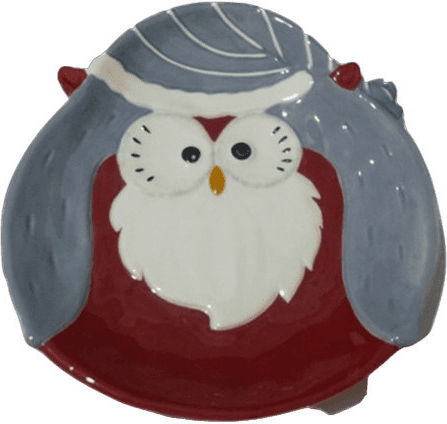 Marva Christmas Platter Porcelain Red L17xW16cm.