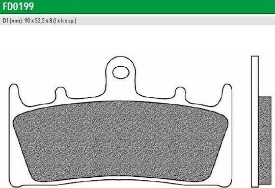 Newfren Τακάκια Μοτοσυκλέτας F188 Τακάκια για Kawasaki / Suzuki για Kawasaki ZX-6R Ninja / ZX-9R Ninja