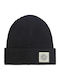 Guess Ribbed Beanie Cap Black