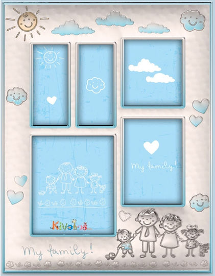 Slevori Kinder Multiframe Silber Blau 19,30x25,40cm