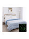 Silk Fashion Kids Duvet Cover Glow in the Dark Single Space Ciel 170x220cm