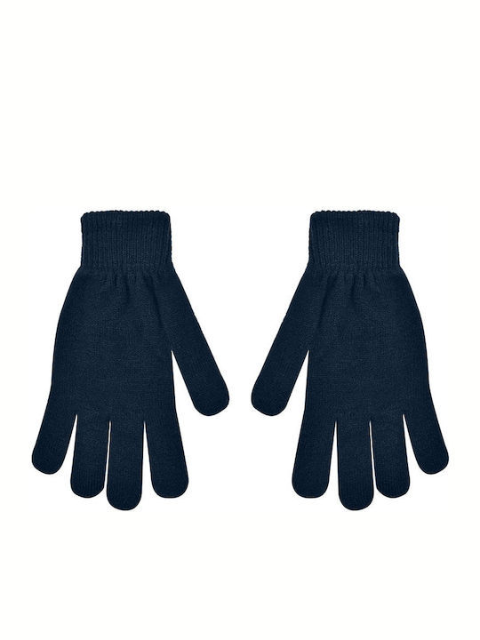 Stamion Navy Μπλε Ανδρικά Πλεκτά Γάντια