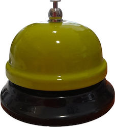 Metallic Bell for Hotel Reception with Diameter 8.5cm. Green Call Bell