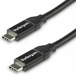 StarTech USB 2.0 Cable USB-C male - USB-C male Μαύρο 0.5m (USB2C5C50CM)