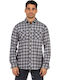 Long-sleeved Shirt Checked White / Black