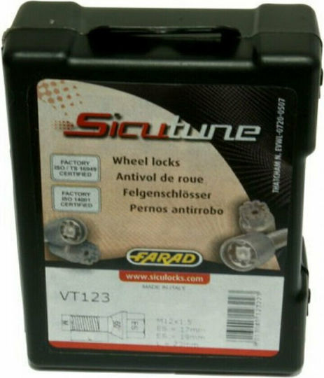 Farad Bolțuri de securitate VT331 M12x1.25mm Lungime 31mm 4buc