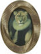 Zaros Lion Κορνίζα Πολυρητίνης Χρυσή