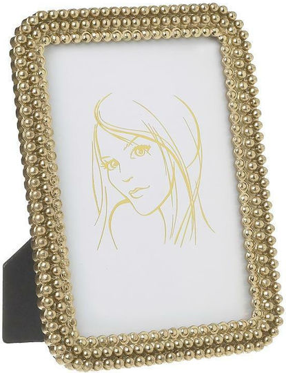 Inart Polyresin Photo Frame Gold 2 Pieces