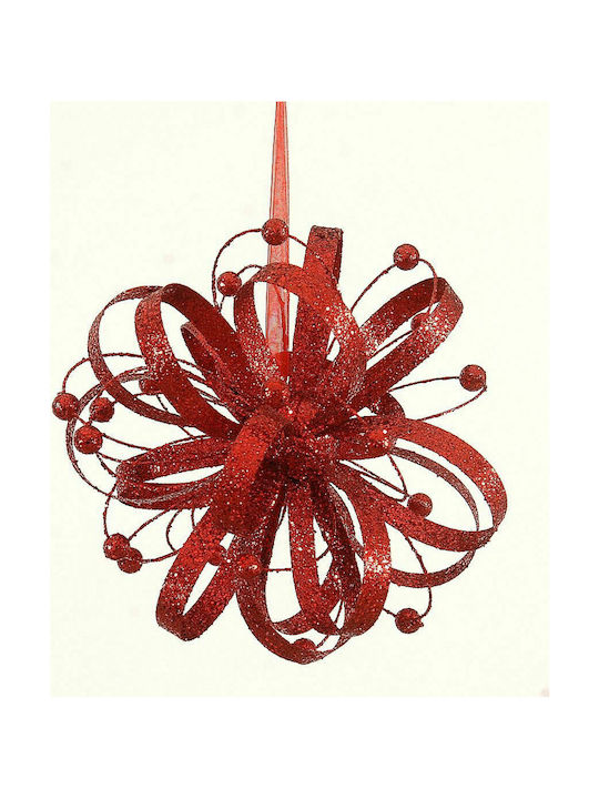 Red Hanging Ornament Ball 18cm