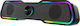 Aula AUL-N-169B Ηχεία Υπολογιστή 2.0 με RGB Φωτισμό και Ισχύ 3W Μαύρα