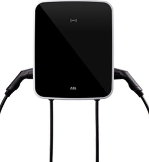 Abl-Sursum eMH3 Wall Mounted Three-Phase 2x11kW Charging Station with Built-in Cable Type 2 (3W2225)