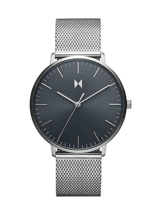 MVMT Ανδρικό Ρολόι 42mm Μπαταρίας με Ασημί Μεταλλικό Μπρασελέ