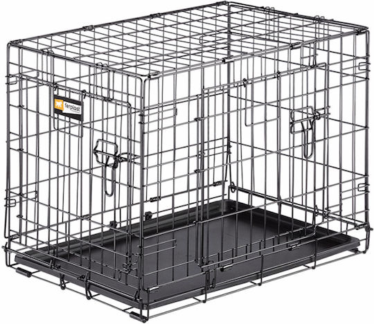 Ferplast Dog-Inn Dog Wire Crate with 2 Doors Steel Black 64.1x44.7x49.2cm