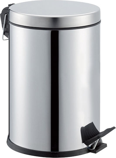 Viospiral Inox Καλαθάκι Μπάνιου 8lt Ασημί
