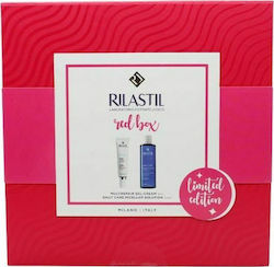 Rilastil Red Box Hautpflegesets für Anti-Aging , Feuchtigkeitsspendend & Gesichtsreinigung mit Gesichtsreiniger & Gesichtscreme