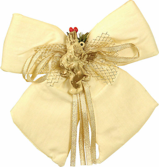 Lianos Weihnachtliche Stoff Figur Bogen Gelb Höhe 15cm