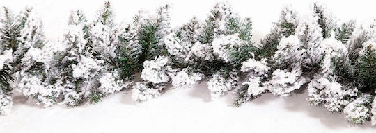Atmosphera Flocked Christmas Garland White 270cm 1pc