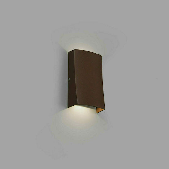 Faro Barcelona Nairobi Επιτοίχια Εξωτερική Πλαφονιέρα LED IP54 6W με Θερμό Λευκό Φως 15x8.5εκ.