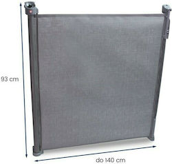 Lionelo Tulia Foldable Safety Gates made of Fabric in Gray Color 140x93cm 1pcs