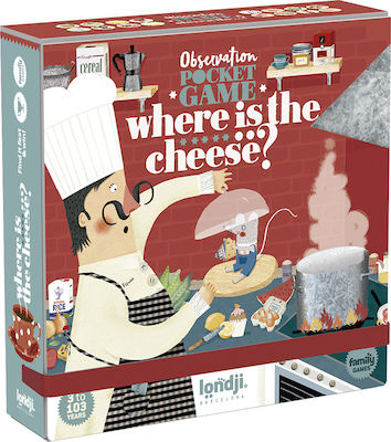 Londji Brettspiel Pocket Where Is The Cheese für 2-4 Spieler 3+ Jahre