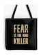 Fear is the mind Killer Dune Τσάντα για ψώνια Μαύρη.
