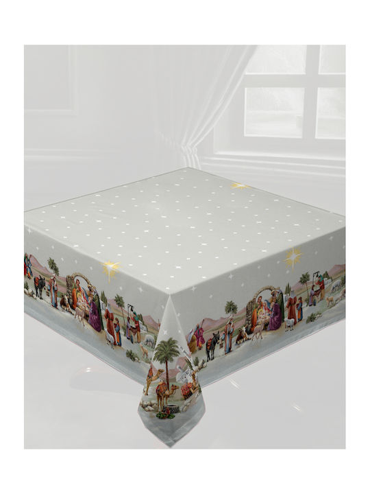 Vassiliadis Bros Christmas Fabric Tablecloth Or...