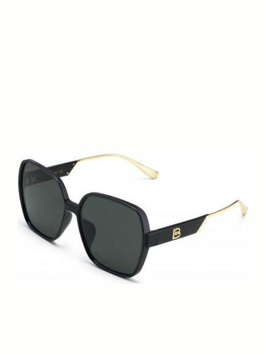 Bolon Damen Sonnenbrille mit Schwarz Kunststoff Gestell und Schwarz Linse BL5059C10