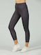17-21007002 Women's Cropped Training Legging High Waisted Charcoal