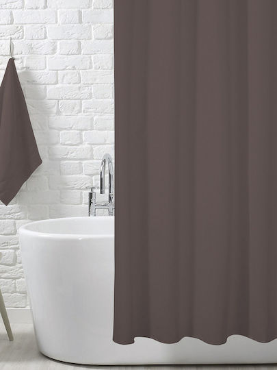 Mc Decor Classic Душ завеса 180x200см Καφέ