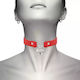 Coquette Hand Crafted Choker Keys Heart Яка Red