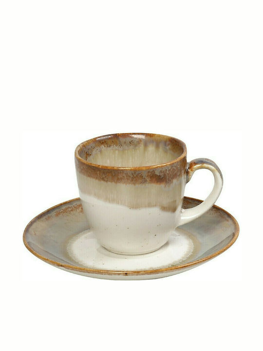 Espiel Essentials Ceramic Espresso Cup Set 90ml Beige