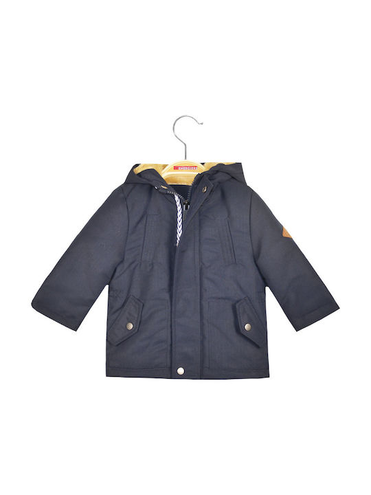 Energiers Kids Casual Jacket short Hooded Navy Blue