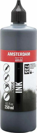 Royal Talens Amsterdam All Acrylics Ink Acrylic Paint Set Oxide Black 735 250ml 1Stück
