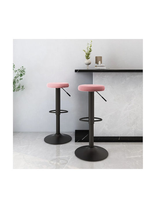 Hocker Bar mit Höhenverstellbar Pink 2Stück 31x...
