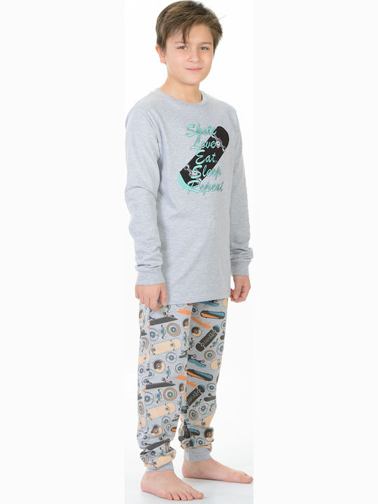 MEI Kids' Pajamas Winter Gray